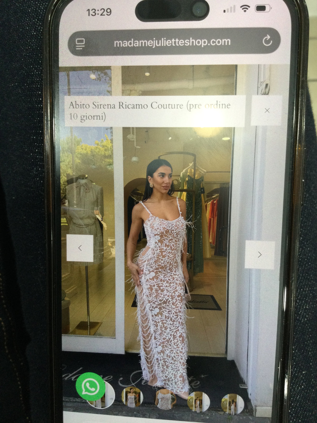 Abito sirena ricamo couture