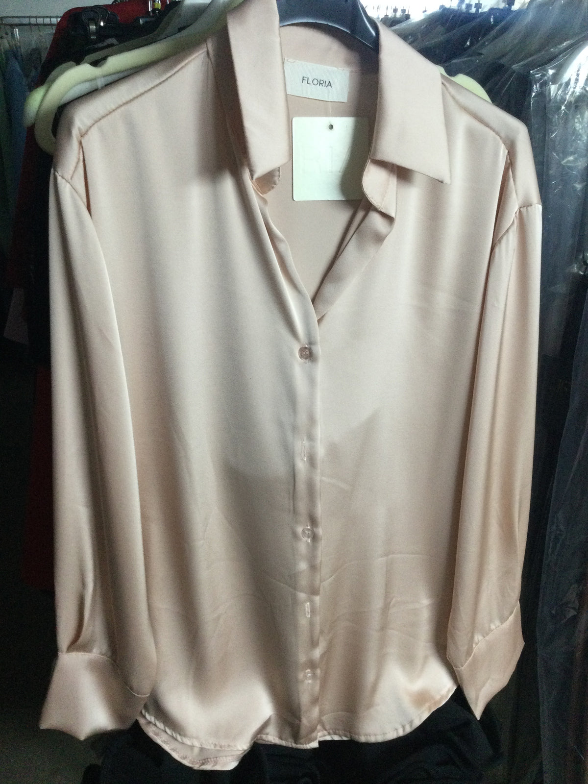Camicia raso rosa