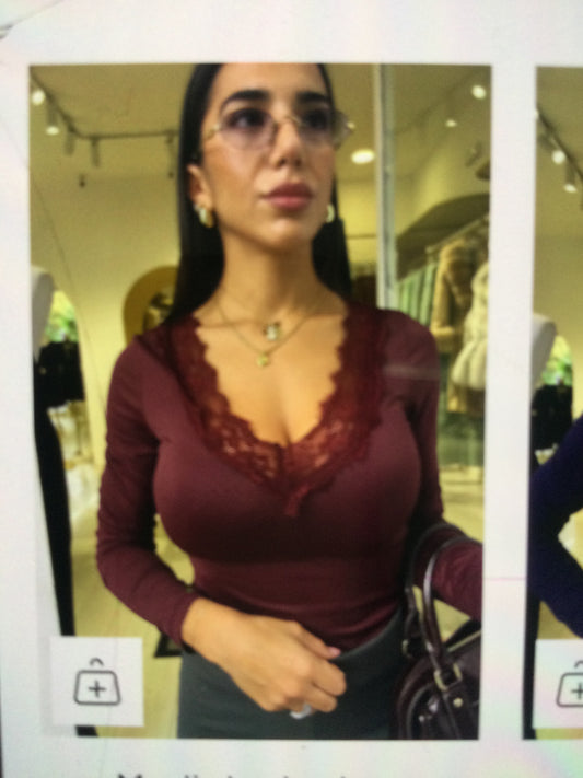 Maglia basic pizzo